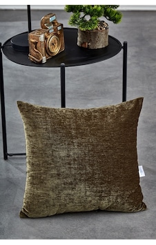 Komfort Home Düz Koyu Yeşil İç Dolgulu Kırlent 45x45cm / 1 Adet Karışık/Çok Renkli
