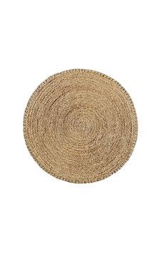 El Dokuması Jüt Halı , Deniz Sazı-siyah, 74 Cm, Yuvarlak, Düz Dokuma El Dokuması Jüt Halı , Deniz Sazı-siyah, 74 Cm, Yuvarlak, Düz Dokuma