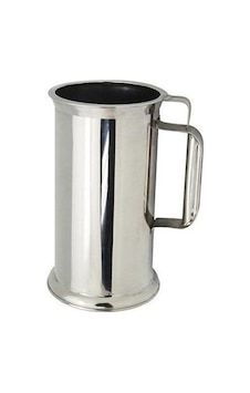 İnox Paslanmaz Litre Kabı Süt Ölçeği - 3 Litre Gümüş