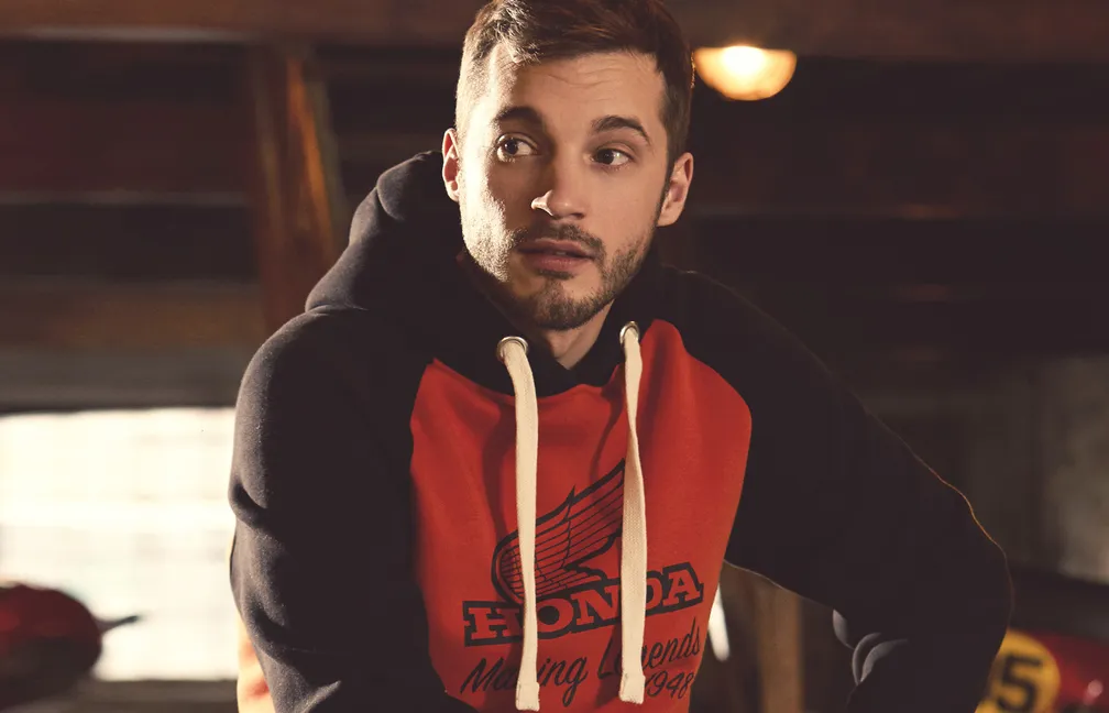 Honda Collection Honda Kapüşonlu Turuncu-siyah Sweatshirt Honda Collection Honda Kapüşonlu Turuncu-siyah Sweatshirt