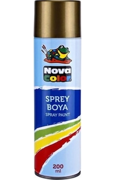 Nova Color Sprey Boya 200 ML Altın  Nc-811