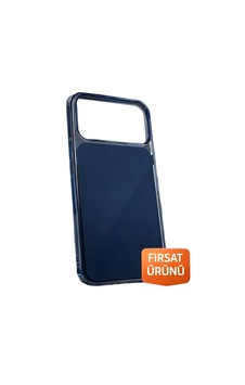 Lacivert Transparan 17 Pro Max Kılıf Lacivert