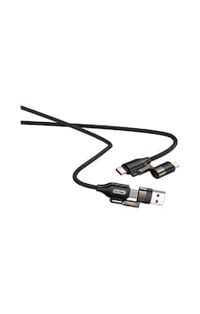 Go Des Gd-uc831 4in1 Pd Çoklu Usb-a + Type-c To Type-c + Lightning Şarj Data Kablosu 65w 1.2m Siyah
