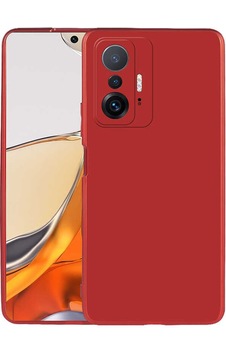 Xiaomi Mi 11t 5g Kılıf Zore Premier Silikon Kapak Kırmızı