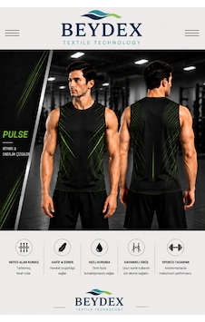 Beydex Erkek Nem Emici Hızlı Kuruma Ss-26 Collection Sporcu Sıfır Kol T-shirt Gym Yeşil Beydex Erkek Nem Emici Hızlı Kuruma Ss-26 Collection Sporcu Sıfır Kol T-shirt Gym Yeşil