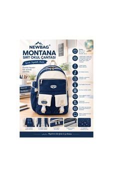 Montana Sırt Okul Çantası Yeni Sezon - Lacivert Montana Sırt Okul Çantası Yeni Sezon - Lacivert