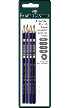Faber-Castell Goldfaber Dereceli Kurşun Kalem Seti (HB, 2B, 3B, 5B),Profesyonel Çizim ve Yazım Faber-Castell Goldfaber Dereceli Kurşun Kalem Seti (HB, 2B, 3B, 5B),Profesyonel Çizim ve Yazım