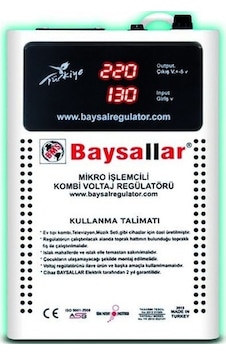Baysallar Mikro İşlemcili Kombi Voltaj Regülatörü 500V Baysallar Mikro İşlemcili Kombi Voltaj Regülatörü 500V