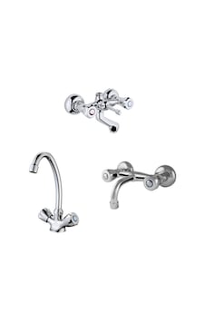 Erce Klasik Banyo Sabit Lavabo Ve Evye Bataryası Erce Klasik Banyo Sabit Lavabo Ve Evye Bataryası