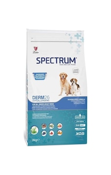 Spectrum Derm26 Somonlu Hassas Yetişkin Köpek Maması 3 KG Spectrum Derm26 Somonlu Hassas Yetişkin Köpek Maması 3 KG