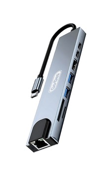 Go Des Gd-9218 Type-c Bağlantılı 8in1 Usb3.0/pd/hdmi 4k Ultra Hd/rj45/sd/tf Bağlantılı Hub Adaptör