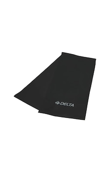 Delta Pilates Bandı Orta Sert 120 X 15 Cm Egzersiz Direnç Lastiği Uç Kısmı Açık Siyah