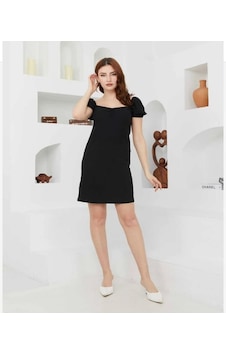 Lovie Moda Kadın Mini Elbise Siyah Lovie Moda Kadın Mini Elbise Siyah