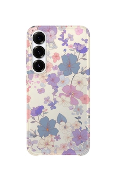 Samsung Galaxy S23 Uyumlu Baskılı Şeffaf Telefon Kılıfı Koleksiyon: Pastel Flowers 1 Samsung Galaxy S23 Uyumlu Baskılı Şeffaf Telefon Kılıfı Koleksiyon: Pastel Flowers 1
