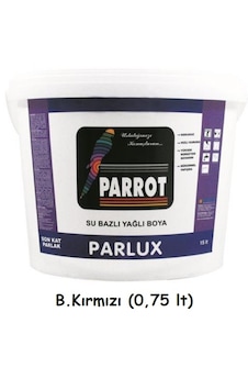 Parrot Parlux Su Bazlı Yağlı Boya 0.75 L Parrot Parlux Su Bazlı Yağlı Boya 0.75 L