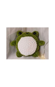 El Yapımı Tek Parça Tığ İşi Peluş: Kurbağa Amigurumi Çok Renkli El Yapımı Tek Parça Tığ İşi Peluş: Kurbağa Amigurumi Çok Renkli