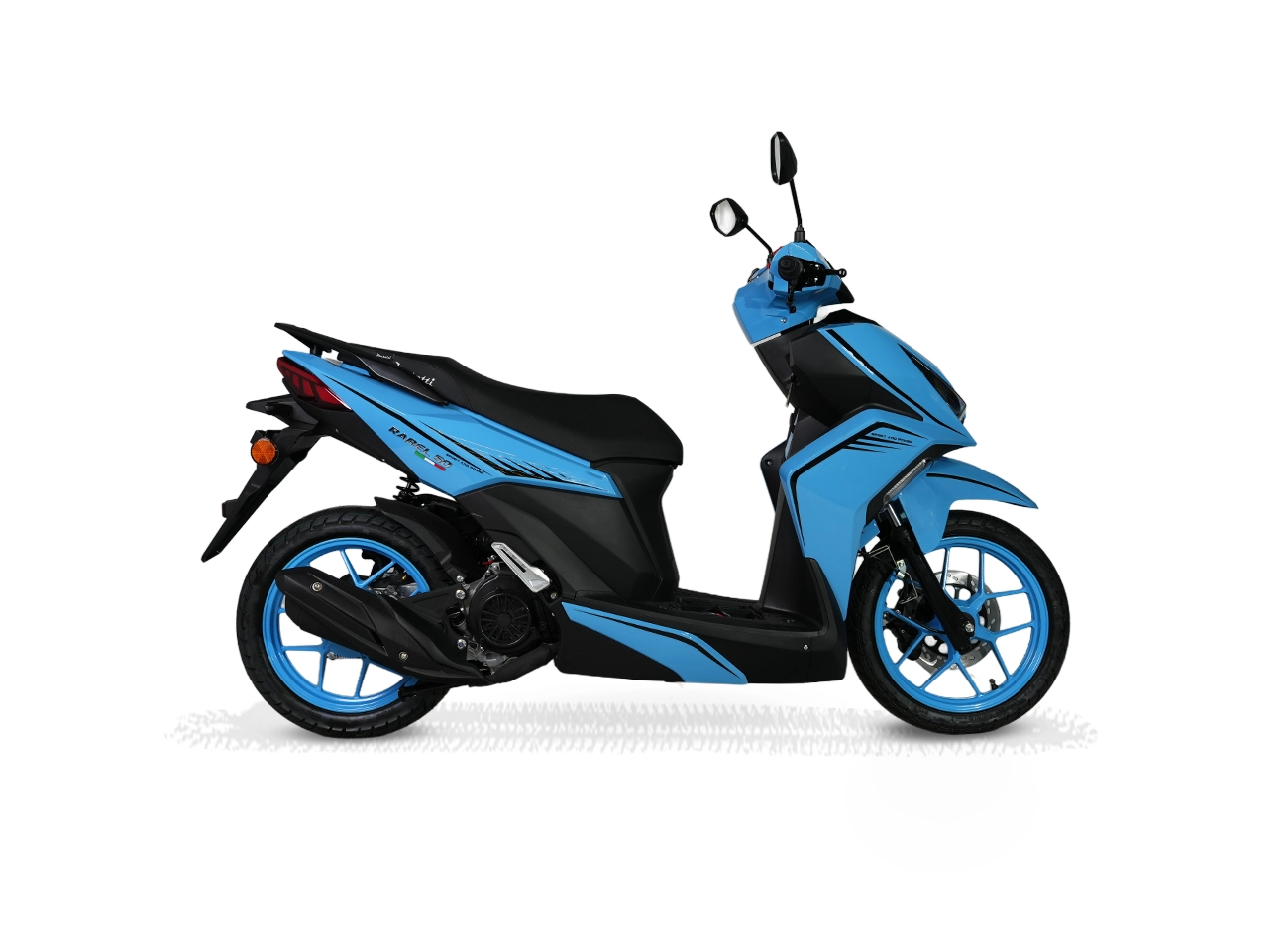 Musatti Rabel 50 Benzinli Scooter Motosiklet Gök Mavisi Mavi Musatti Rabel 50 Benzinli Scooter Motosiklet Gök Mavisi Mavi