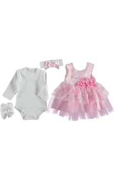 Babexi Kız Bebek Mevlüt Takımı Açık Pembe Babexi Kız Bebek Mevlüt Takımı Açık Pembe