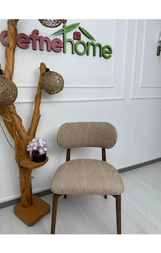 Bohem Sandalye Kılıfı Pudra