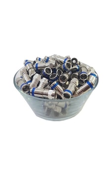 Rg6 Dijitürk Sıkmalı F Konnektör - 10 Adet Rg6 Dijitürk Sıkmalı F Konnektör - 10 Adet