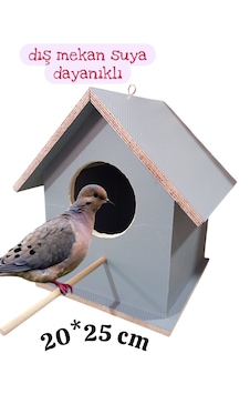 Ahşap Kumru Güvercin Kuş Yuvası Dış Mekan Suya Dayanıklı 20x25 Cm Ahşap Kumru Güvercin Kuş Yuvası Dış Mekan Suya Dayanıklı 20x25 Cm