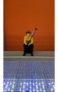 3d Balık Tutan Adam Sarı