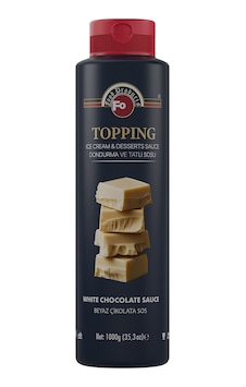 Beyaz Çikolatalı Topping Dondurma Sosu 1 Kg
