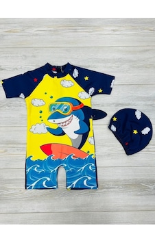 My Kids Wear Tatlı Dino Temalı Boneli Erkek Çocuk Mayo Takımı Çok Renkli My Kids Wear Tatlı Dino Temalı Boneli Erkek Çocuk Mayo Takımı Çok Renkli