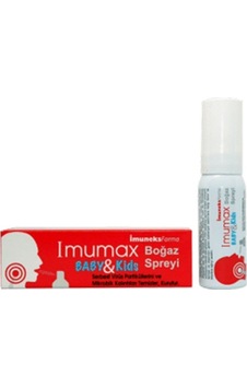 İmuneks Farma İmumax 3 Yaş Ve Üstü Boğaz Spreyi - 20 Ml İmuneks Farma İmumax 3 Yaş Ve Üstü Boğaz Spreyi - 20 Ml