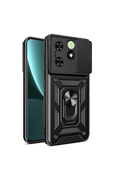 Tecno Spark Go 2024 Kılıf Magnetik Standlı Kamera Korumalı Sürgülü Vega Kapak Tecno Spark Go 2024 Kılıf Magnetik Standlı Kamera Korumalı Sürgülü Vega Kapak