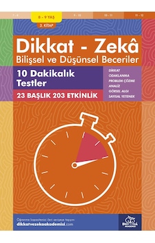 On Dakikalık Testler 8 - 9 Yaş - Bilişsel ve Düşünsel Beceriler On Dakikalık Testler 8 - 9 Yaş - Bilişsel ve Düşünsel Beceriler