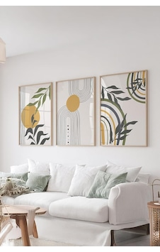Artavessa Gerçek Ahşap Çerçeveli 3 Parça 3d Poster Tablo Seti - Ersy3set20, 20 X 30 Çok Renkli