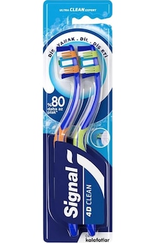 Signal Ultra Clean Expert 4D Clean Diş Fırçası 1+1 Orta
