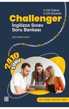 Challenger - İngilize Soru Bankası - Bünyamin Aksoy - Palet Yayınları Challenger - İngilize Soru Bankası - Bünyamin Aksoy - Palet Yayınları