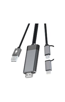 3 İn 1 Usb To Hdtv Cable Görüntü Aktarıcı Portatif Tasarım Çoklu Görüntü Aktarma Kablosu 3 İn 1 Usb To Hdtv Cable Görüntü Aktarıcı Portatif Tasarım Çoklu Görüntü Aktarma Kablosu