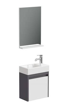 Aqua Bagno Minizia Banyo Dolabı 45 X 32 Cm. Antrasit -beyaz ,lavabo Dahil Abs.50.35.08.02 Antrasit - Beyaz Aqua Bagno Minizia Banyo Dolabı 45 X 32 Cm. Antrasit -beyaz ,lavabo Dahil Abs.50.35.08.02 Antrasit - Beyaz