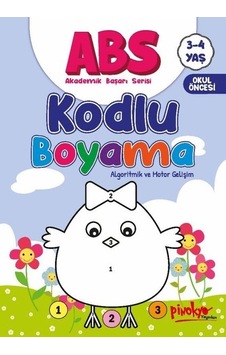 ABS Kodlu Boyama Algoritmik ve Motor Gelişim 3 - 4 Yaş - Buçe Dayı - Pinokyo