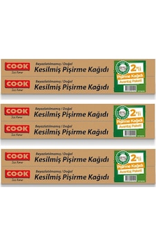 Cook Doğal Pişirme Kağıdı 16*2'Li (3 Çift)