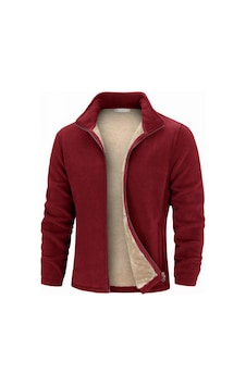 Ghassy Co. Erkek Ultra Isı Peluş Astarlı Cepli Tam Fermuarlı Polar Ceket Bordo Ghassy Co. Erkek Ultra Isı Peluş Astarlı Cepli Tam Fermuarlı Polar Ceket Bordo