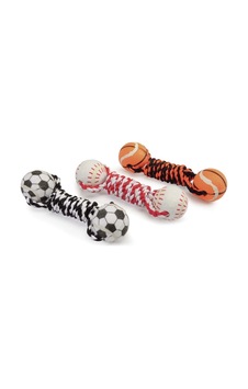 Camon İpli Çift Spor Topu Eğlenceli Ve Renkli Örgülü Köpek Oyuncağı 16 Cm Camon İpli Çift Spor Topu Eğlenceli Ve Renkli Örgülü Köpek Oyuncağı 16 Cm