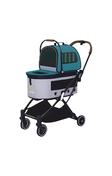 Eurodog - 957 - Katlanabilir Köpek Arabası - Csmo-tex - Yeşil 67x49x99c Eurodog - 957 - Katlanabilir Köpek Arabası - Csmo-tex - Yeşil 67x49x99c