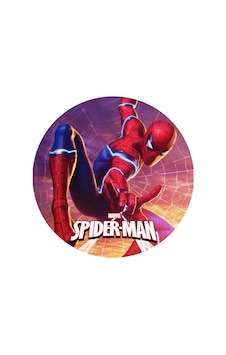 Spiderman Yuvarlak Pasta Yenilebilir Resim Baskı 20 Cm