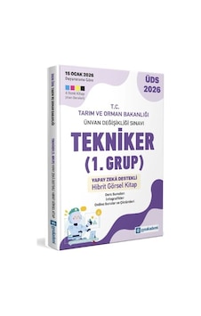 Gys Akademi Üds Tarım Ve Orman Bak. Tekniker 1. Grup Yapay Zeka Destekli Gys Akademi Yayınları Gys Akademi Üds Tarım Ve Orman Bak. Tekniker 1. Grup Yapay Zeka Destekli Gys Akademi Yayınları
