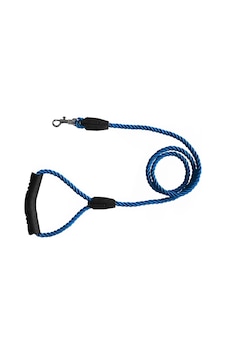 Üçlü Sarmallı Köpek Gezdirme Halatı 1 Cm-120 Cm Mavi Üçlü Sarmallı Köpek Gezdirme Halatı 1 Cm-120 Cm Mavi