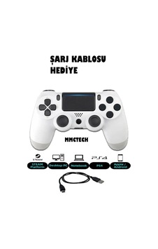Kablosuz Oyun Kolu Playstation 4 - Pc - Tv - Tablet Uyumlu Beyaz - 648037407 Kablosuz Oyun Kolu Playstation 4 - Pc - Tv - Tablet Uyumlu Beyaz - 648037407
