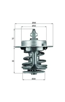 Toyota Carina Termostat 2.0 1993-1998 Mahle Tx6383 Toyota Carina Termostat 2.0 1993-1998 Mahle Tx6383