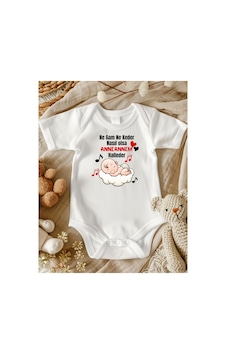 Lupi Anneanne Tasaımlı Bebek Zıbın % 100 Pamuk Unisex 159 ekru Lupi Anneanne Tasaımlı Bebek Zıbın % 100 Pamuk Unisex 159 ekru
