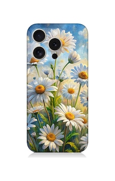Apple iPhone 16 Pro Uyumlu Papatya Bahçesi Desenli Silikon Kılıf Çok Renkli Apple iPhone 16 Pro Uyumlu Papatya Bahçesi Desenli Silikon Kılıf Çok Renkli