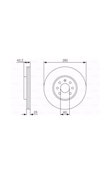 Opel Astra H 1.6 Ecotec 2004-2010 Bosch Ön Fren Diski N11.2313 Opel Astra H 1.6 Ecotec 2004-2010 Bosch Ön Fren Diski N11.2313