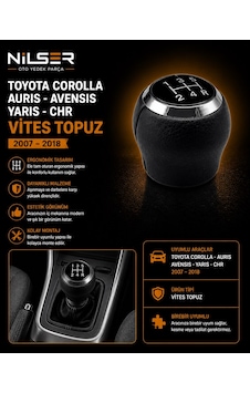 Vites Topuz Siyah 6 İleri Corolla Auris - Yaris -avensis 2007-18 Vites Topuz Siyah 6 İleri Corolla Auris - Yaris -avensis 2007-18